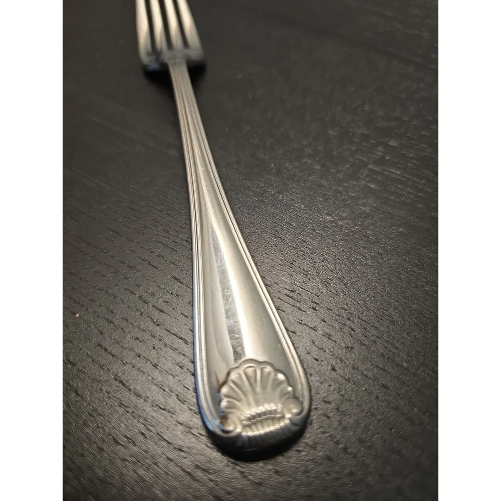 Gorham SHELL Stainless Dinner Fork 18/8 Flatware 7 7/8